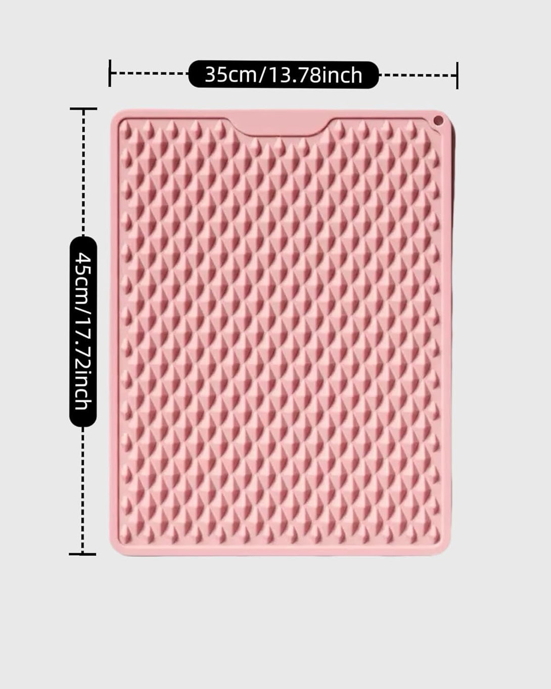 Silicone Acupressure Foot Massage Mat – Dual-Sided Reflexology Mat with Star & Diamond Bumps, Washable Relief Pad for Plantar Fasciitis, Heel Pain, Standing Desk – Connectable Design (Pink, M)