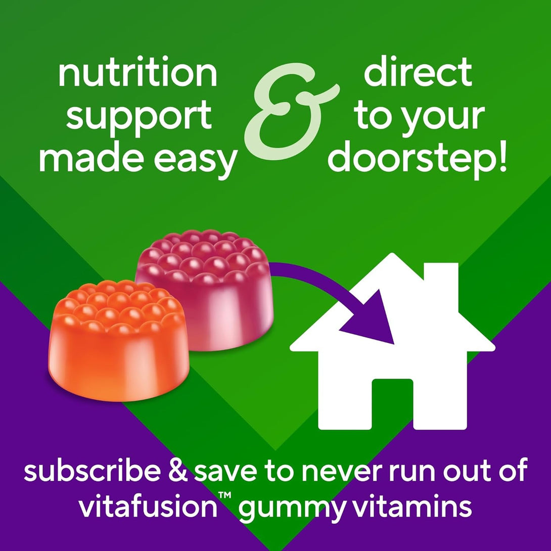 Vitafusion Vitamin D3 Gummy Vitamins for Bone and Immune System Support, Peach, Blackberry and Strawberry Flavored, 50 Mcg Vitamin D, America’S Number 1 Gummy Vitamin Brand, 75 Day Supply, 150 Count