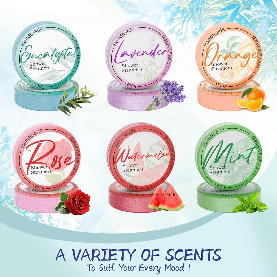 Shower Steamers Aromatherapy 8 Pack - Gifts for Women, Shower Bombs with Essential Oils, Self Care and Stress Relief Stocking Stuffers, Relaxation Birthday Gifts for Women and Men