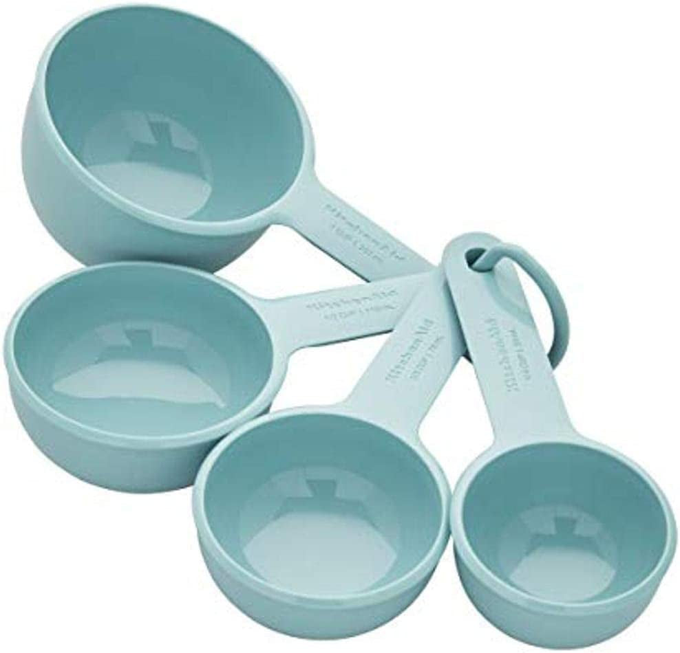 Kitchenaid Measuring Cups, Set of 4, Aqua Sky