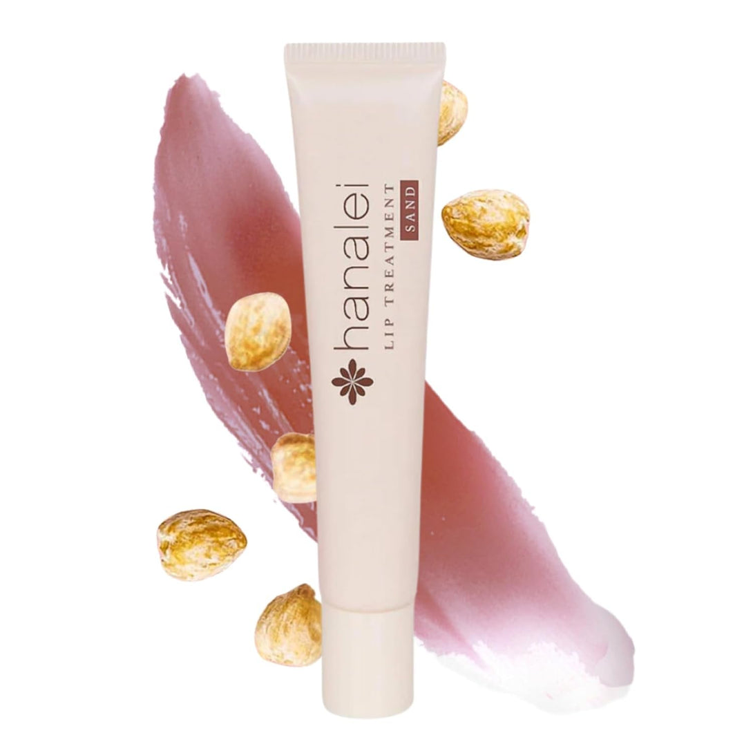 Hanalei Lip Treatment for Dry, Chapped Lips – Intensive Overnight Moisturizer with Kukui Oil, Shea Butter & Grapeseed Oil – Hydrating Balm for Healing Cracks – Natural Nude Tint, 15G – Cruelty-Free