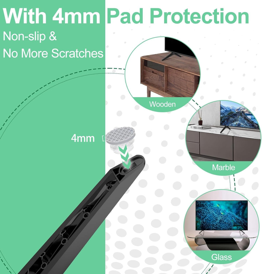 TV Legs for TCL Roku TV Stand Legs 32" 40" 43" 49" 50" 55" 32S301 32S305 32S321 32S325 32S330 40S305 43S325 43S421 43S425 49S423 49S321 50S423 55S421 Base Stand with Screws