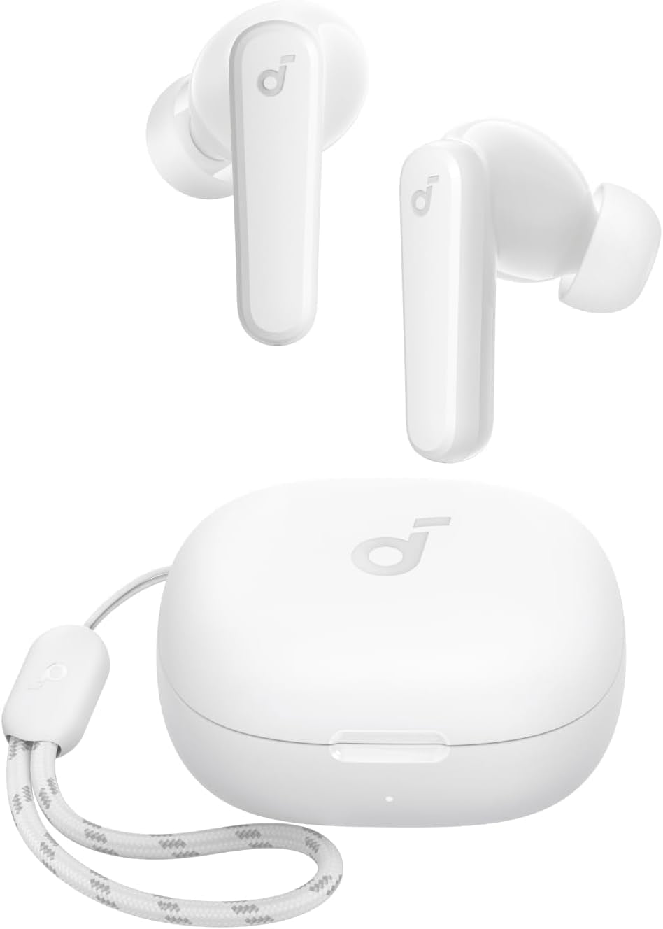 Soundcore by Anker P20I True Wireless Earbuds, 10Mm Drivers with Big Bass, Bluetooth 5.3, 30H Long Playtime, Water-Resistant, 2 Mics for AI Clear Calls, 22 Preset Eqs, Customization (White)