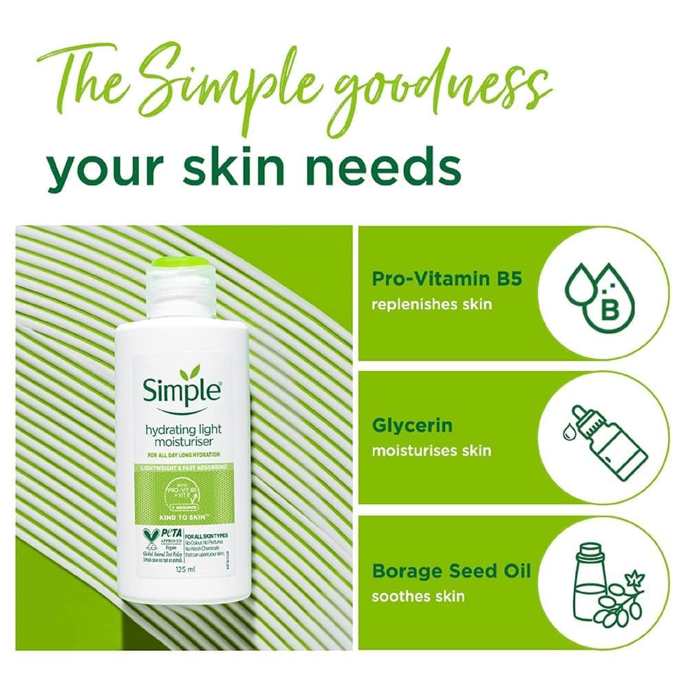 Simple Kind to Skin Hydrating Light Moisturiser 125 Ml by Simple