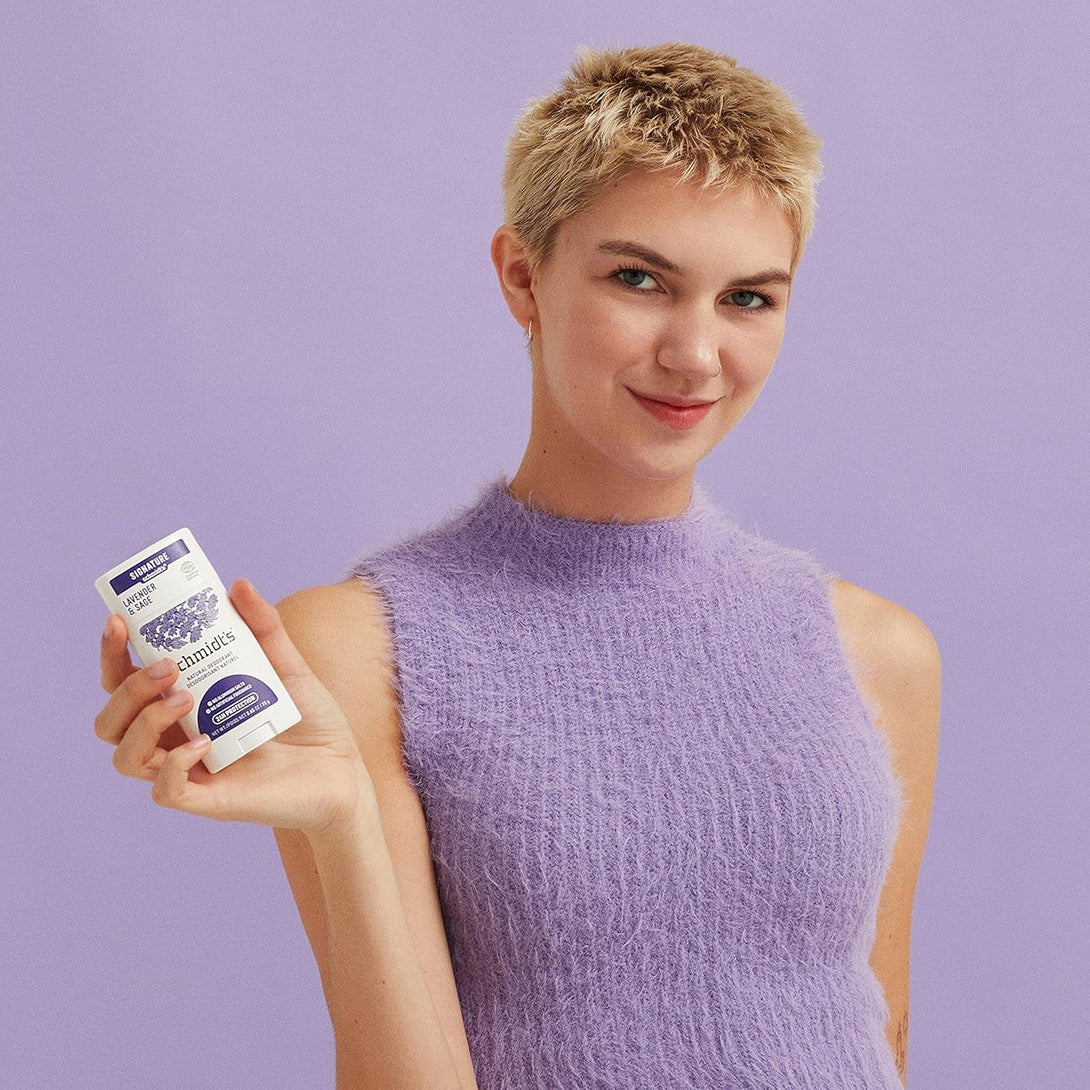 Schmidt'S Aluminum Free Natural Deodorant for Women and Men, Lavender and Sage with 24 Hour Odor Protection, Certified Natural, Vegan, Cruelty Free, 2.65 Oz