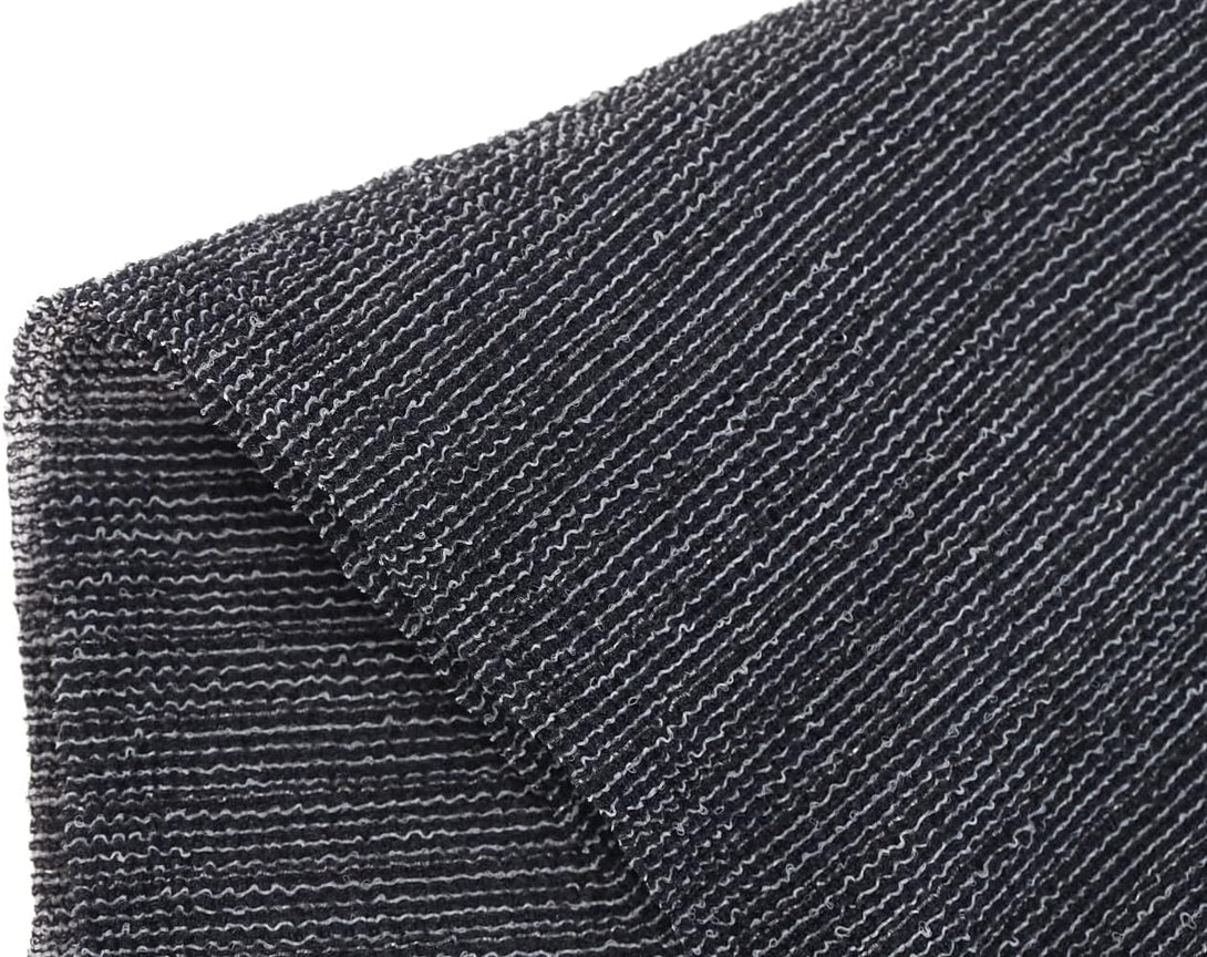 Extra Rough, Exfoliating Washcloth [Made in Japan] Exfoliating Towel Special Texture Makes Fluffy Foam Lather, Back Scrubber, Dead Skin Cell Remover [Loofah for Women and Men] (Black)