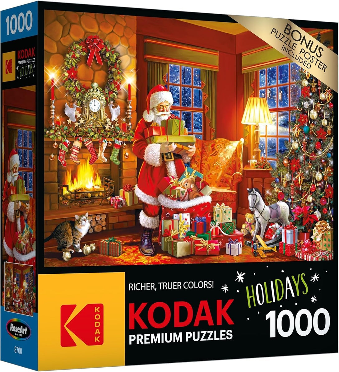 Roseart - Kodak Premium - Christmas Eve Delivery - 1000 Piece Jigsaw Puzzle for Adults