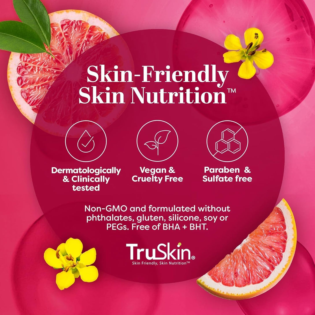 Truskin Vitamin C Super Serum - Niacinamide, Retinol, Hyaluronic & Salicylic Acid - All-In-One anti Aging Serum for Face – Improve Appearance of Dark Spots, Firmness for Brighter Looking Skin, 2 Fl Oz
