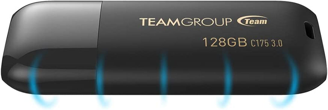 TEAMGROUP C175 256GB 2 Pack USB 3.2 Gen 1 (USB 3.1/3.0) Read 100Mb/S Flash Thumb Drive, External Data Storage Memory Stick Compatible with Computer/Laptop Matte Black TC1753256GB22