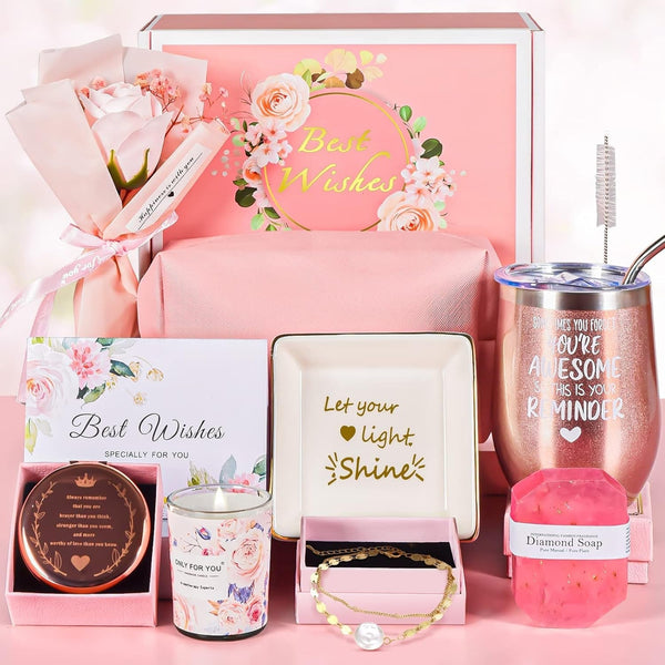 Gifts for Women Unique Birthday Gifts Box for Women Her Mom Wife Sister Friend Coworkers Mothers Day Valentine'S Day Christmas Holiday Presents Get Well Soon Gift Basket Female Relaxation Set