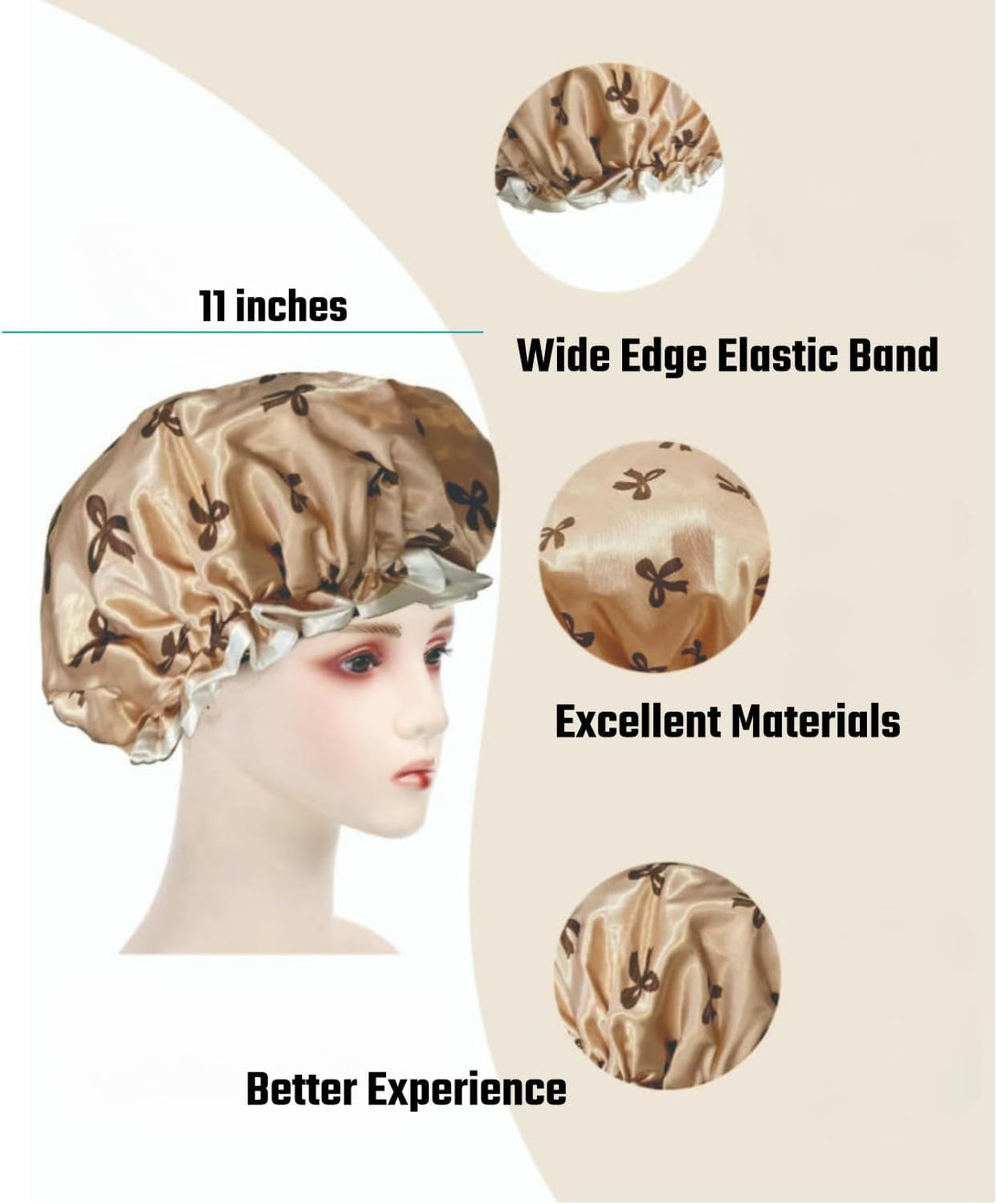 Linen Back Scrubbers+Double Thickened Waterproof Layers Bathing Hat+Linen Exfoliating Shower Bath Gloves,Bath Accessories Set，Reusable,For Body, Face, Shower, Scrub and Exfoliator