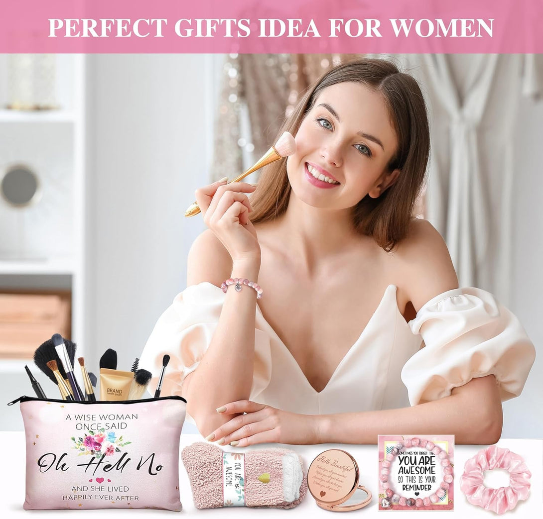 Gifts for Women,Birthday Gifts for Women Friendship,Spa Gifts Basket with Wine Tumbler,Gift Set for Women,Self Care Gift Idea for Mom,Her,Female Friend,Sister,Wife,Unique Gifts for Women