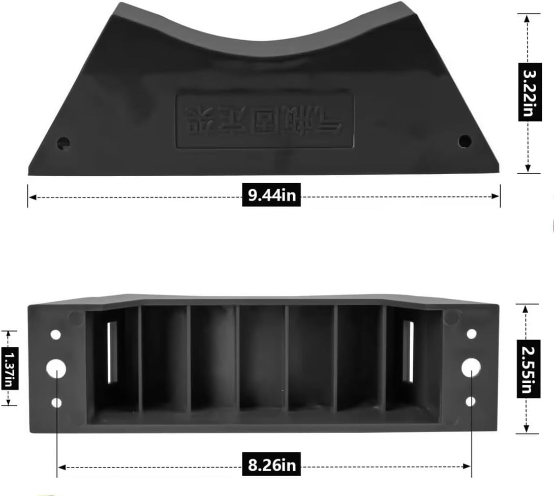 2Pcs Propane Tank Holder Cylinder Wall Mounted Bracket Gas Cylinder Bracket with SUS 304 Installation Screws & 59 Inch Strap Supported 4"-12"(Black)