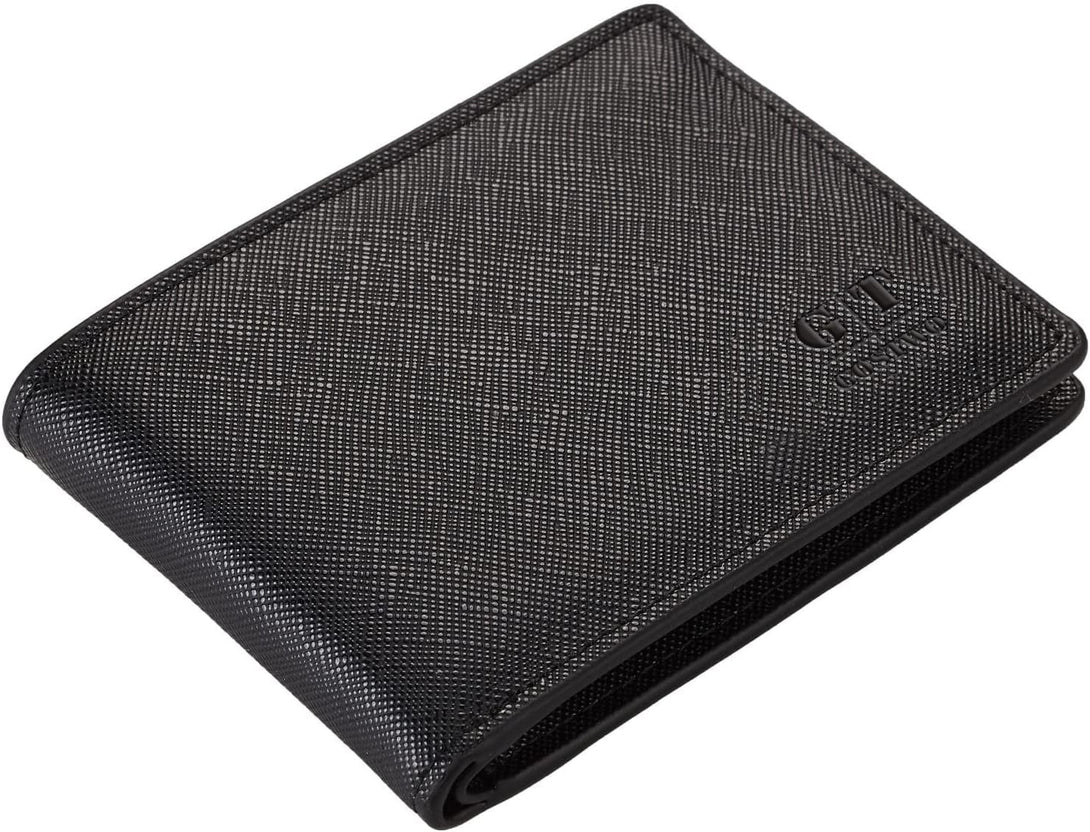 Gostwo Slim Wallet for Men Minimalist Leather ID Window Front Pocket Bifold Wallet