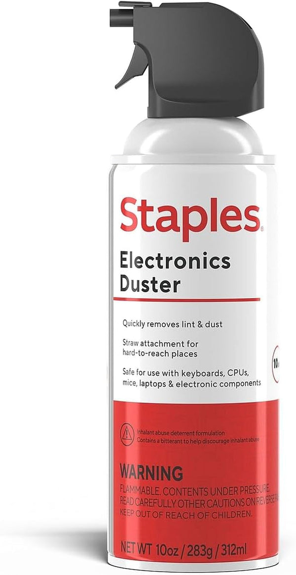 Staples Electronics Air Duster, 10 Oz. (SPL10ENFR-1)