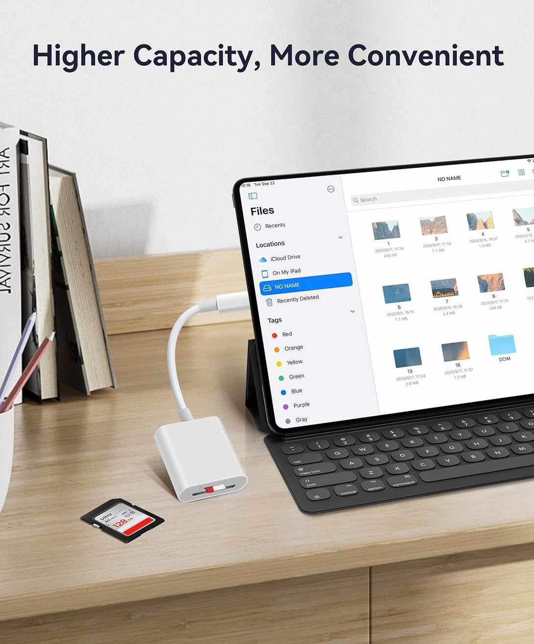 USB C SD Card Reader, WNXSLOAD SD Card Adapter with Dual Slots for Iphone 15 16 Pro Ipad Mac Macbook Laptop Android, Usb-C/Typec High-Speed Trail Camera Memory Card Reader, Plug & Play - 2 Slots