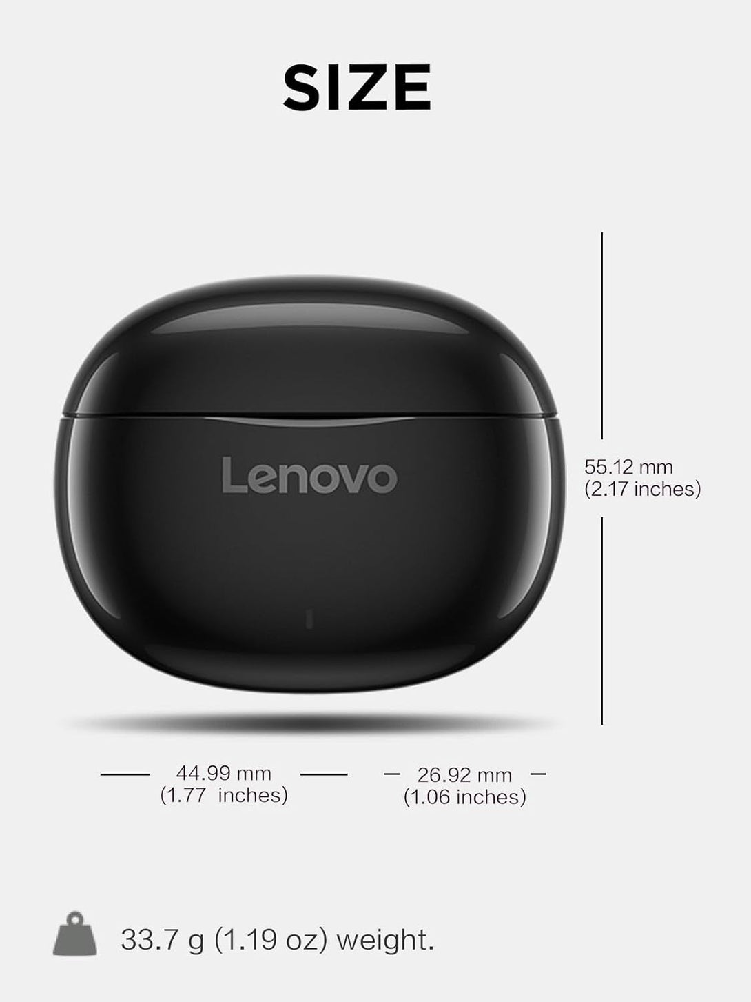 Lenovo E310 True Wireless Stereo Earbuds Bluetooth 5.3 ENC Noise-Cancelling Earbuds with 13Mm Speaker Type-C Charging 20H Battery Life for Music Calls Comfortable Fit Wireless Earbuds - Black