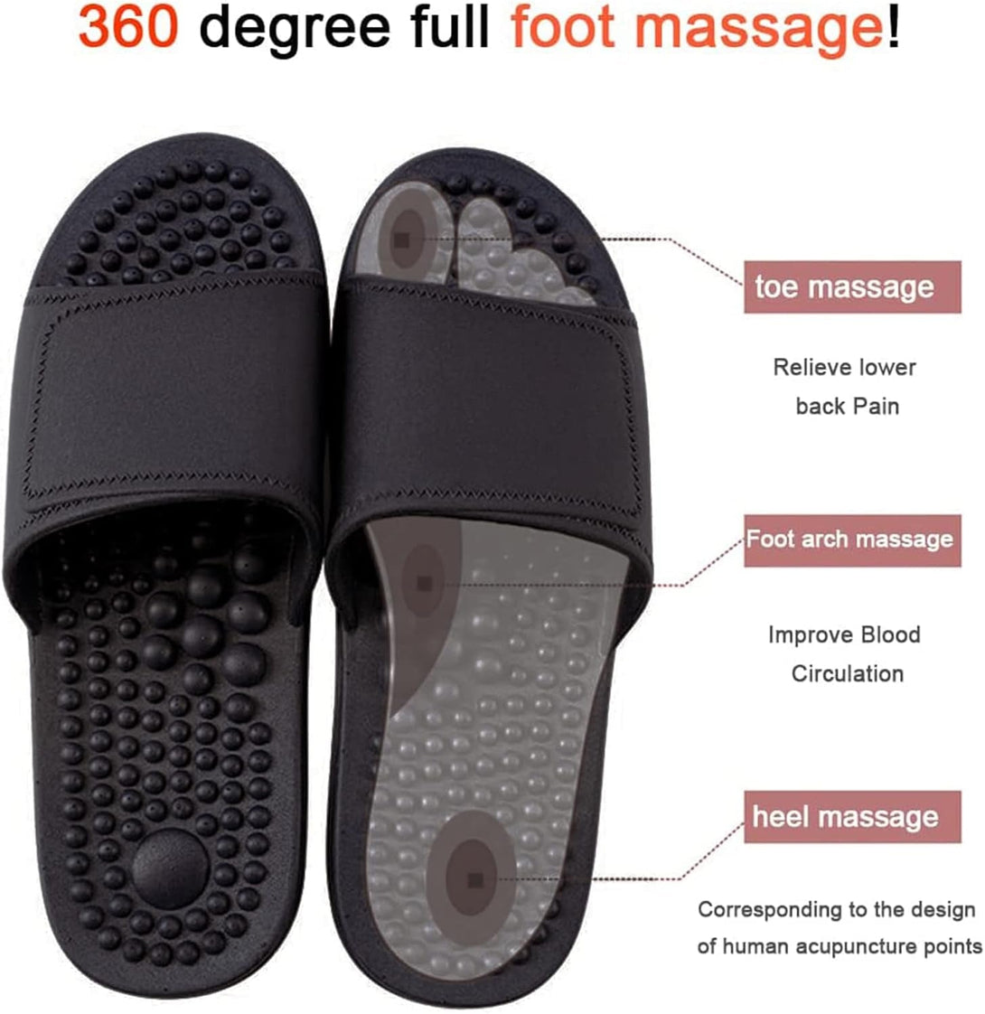Health Foot Massage Slippers Acupressure Point Care Magnet Therapy Promoting Blood Circulation Myofascial Release Trigger Point Acupuncture Relaxation Gifts for Parents
