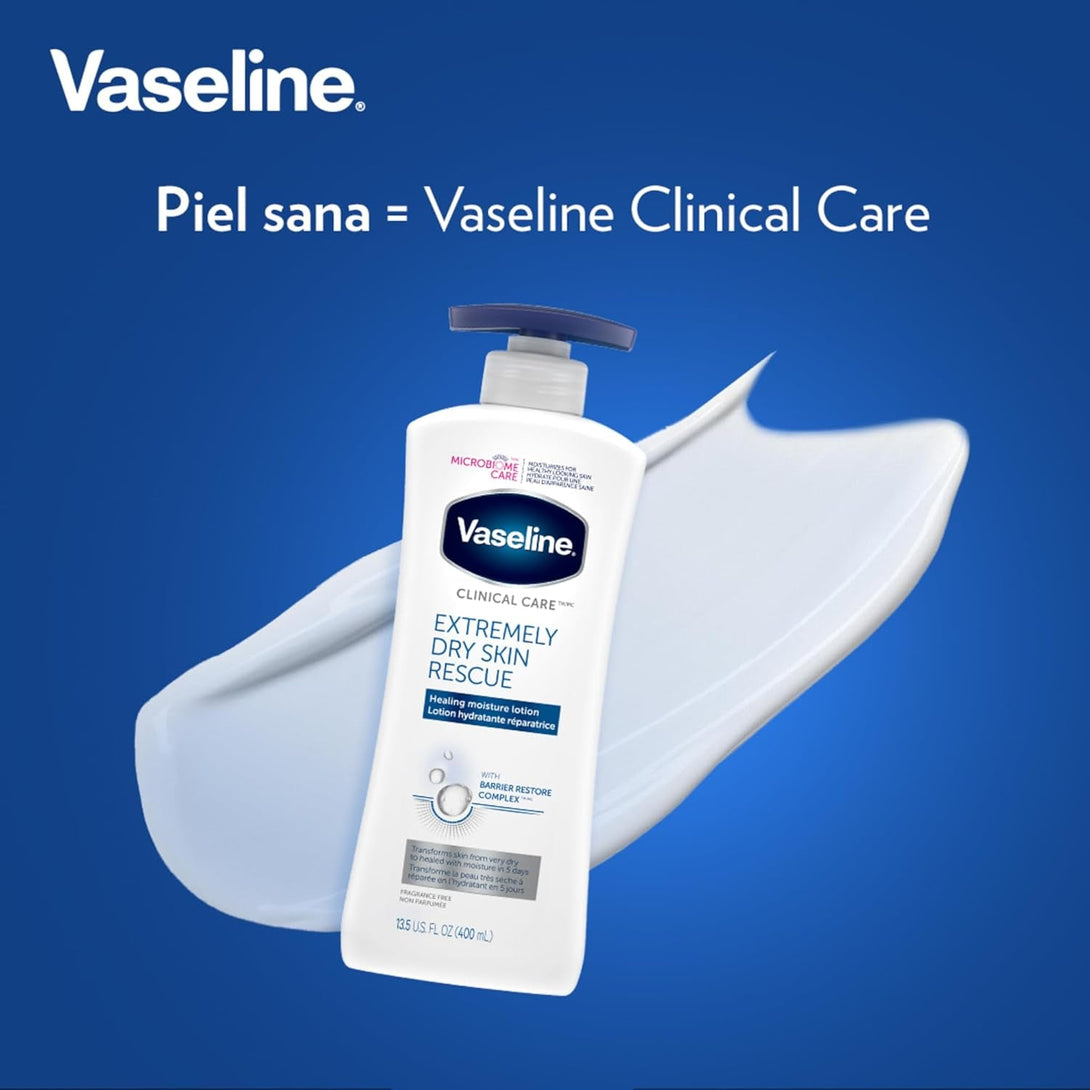 Vaseline Clinical Care Hand and Body Lotion Extremely Dry Skin Rescue 13.5 Oz