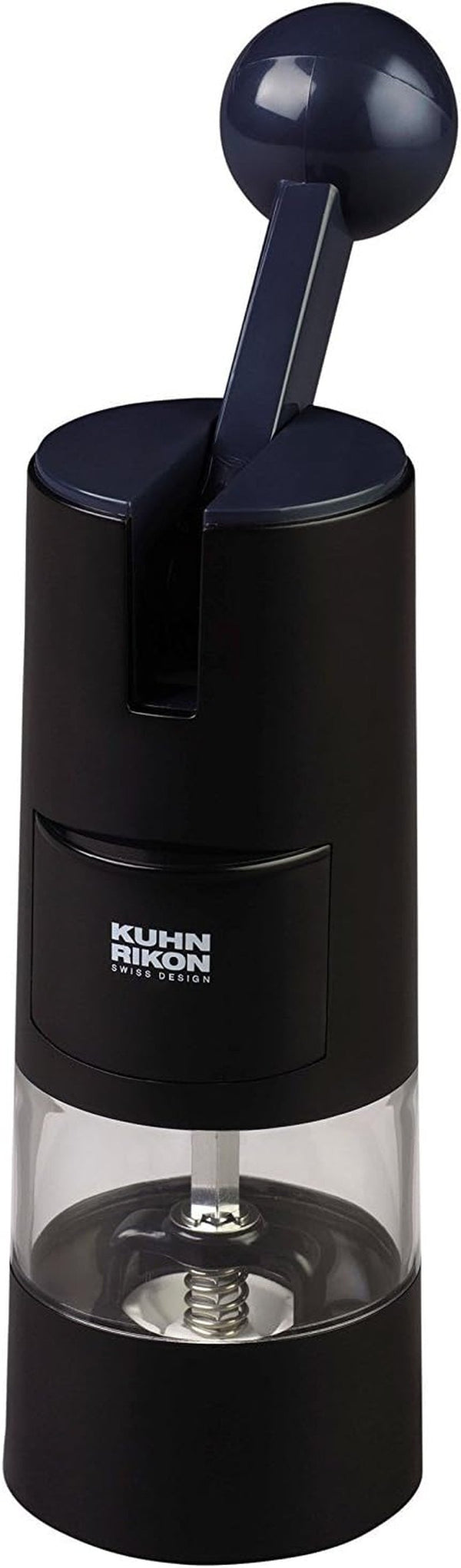 Kuhn Rikon Adjustable Ratchet Grinder with Ceramic Mechanism for Salt, Pepper and Spices, 8.5 X 2.25 Inches, Black
