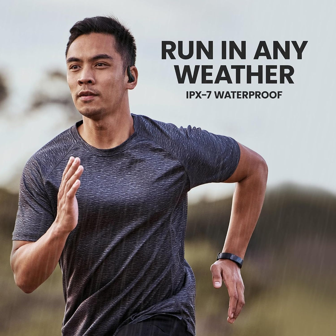 Back Bay Audio Runner 40 - Secure-Fit Wireless Earbuds, Running Bluetooth Earphones for Women and Men, Deep Bass Wrap around Earbuds for Small Ear Canals with Earhooks, Sweatprooof over the Ear Buds