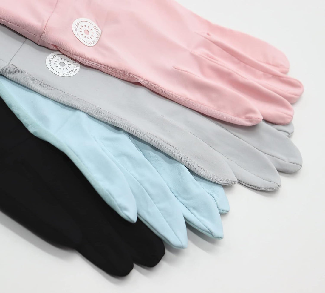 Women'S Ultra Thin UPF 50+ Summer UV Protection Touchscreen Driving Gloves