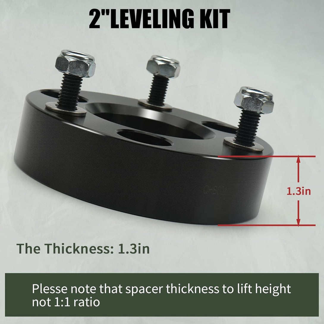 AUTOPTIM 2" Front Leveling Lift Kit, Replacement for 2006-2024 Ram 1500 4WD, 2005-2011 Dakota 2WD Strut Spacers
