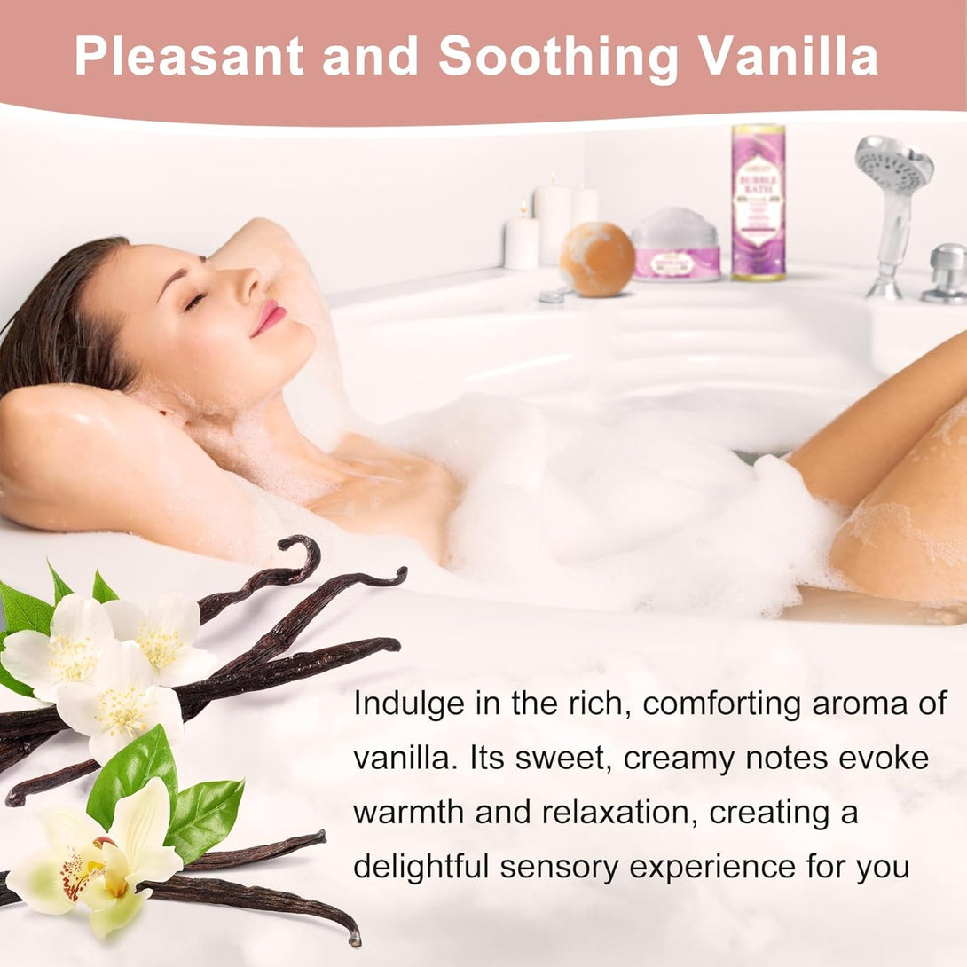 Self Care Gifts for Women,Unique Relaxing Birthday Gifts for Mom Wife Her,Stress Relief Spa Gifts Basket for Mothers Day Sister Friendship,Vanilla Bath Care Package Gift Set,Christmas Stocking Stuffer