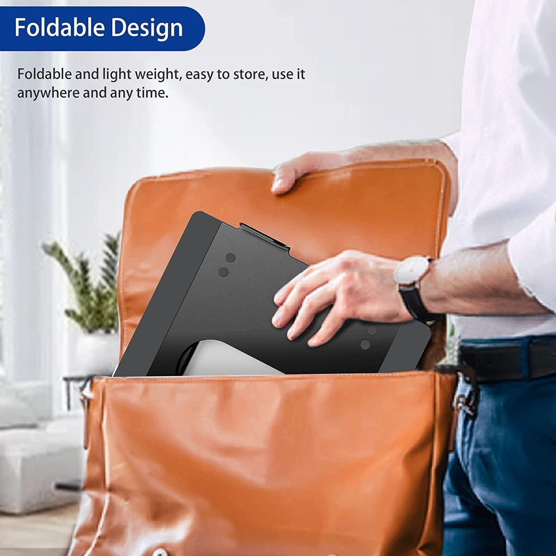 BESIGN LS10 Aluminum Laptop Stand, Ergonomic Adjustable Notebook Stand, Computer Holder Compatible with Air, Pro, Dell, HP, Lenovo More 10-14" Laptops, Black