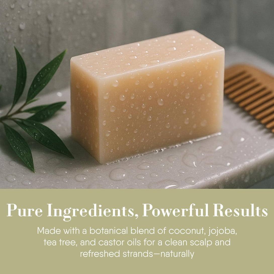 360Feel Original Shampoo Bar - Nourishing and Moisturizing Anti-Dandruff Natural Shampoo Bar - Handmade with Essential Oils - Travel Friendly and Compact - Zero Harsh Additives - 3.5 Ounce