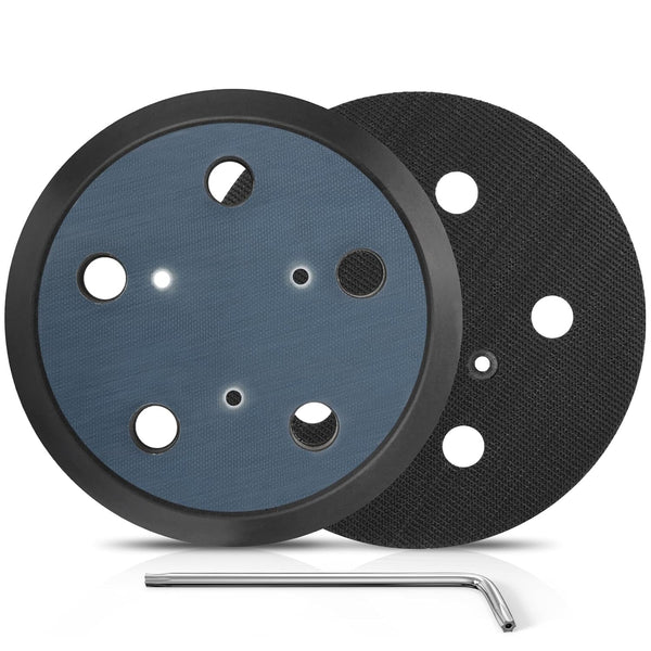 2 Pack 5 Inch 5 Hole Orbital Sander Replacement Pad for Porter Cable 333 333VS Random Orbit Sanders - Hook and Loop Sanding Pad Parts for Porter Cable 13904/13909