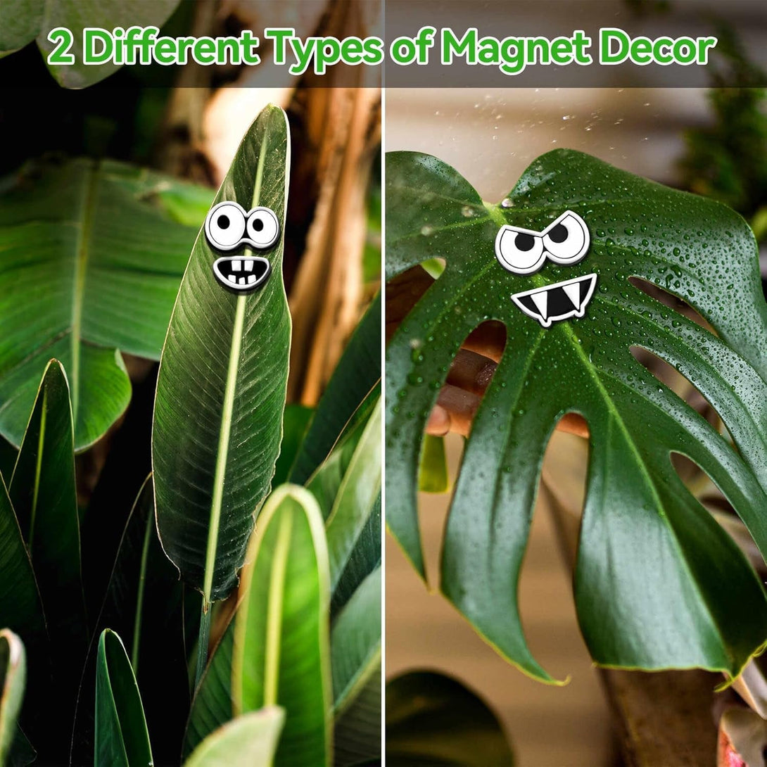 Plant Magnets Eyes Mouth for Potted Plants， 8 PCS Fridge Magnets Monster Magnet Eyes, Funny Plants Pins Lndoor Outdoor Kitchens Whiteboard Office Plants Accessories