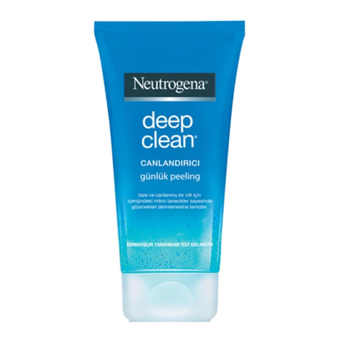 Neutrogena Deep Clean Invigorating Foaming Facial Scrub with Glycerin, Cooling & Exfoliating Gel Face Wash to Remove Dirt, Oil & Makeup, 4.2 Fl. Oz