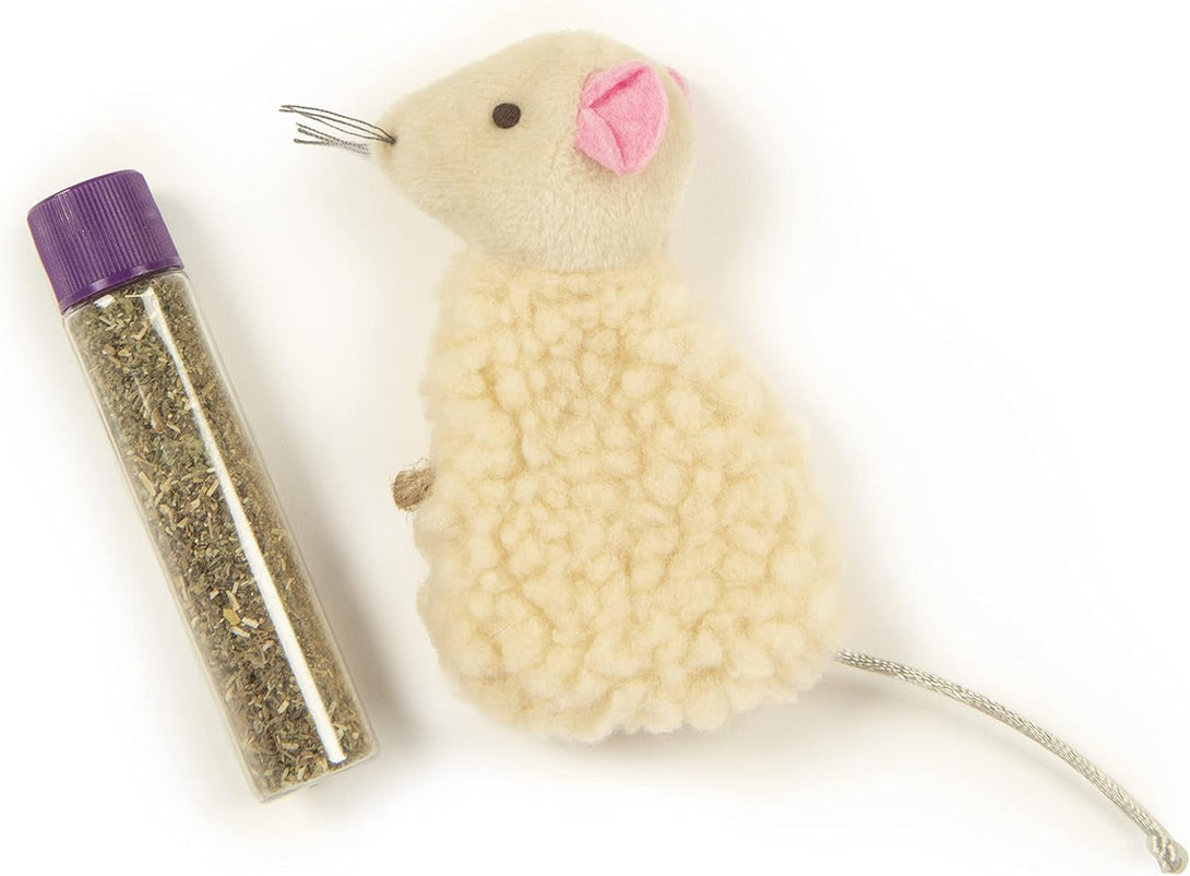 Smartykat Madcap Mania Refillable Plush Catnip Cat Toy, Includes Catnip Tube - Randomly Selected Color, One Size