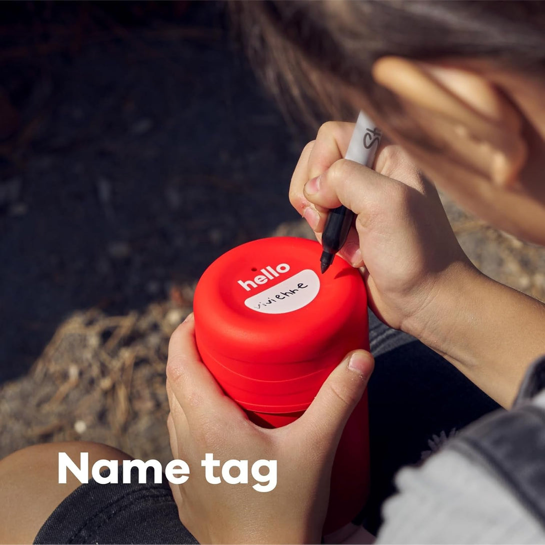 HYDRO FLASK Kids Water Bottle Jr. Stainless Steel Insulated with Straw Cap for Water, Milk, Juice, School, Camp, Sport, Play and Lunch, Easy to Clean, Leak-Resistant