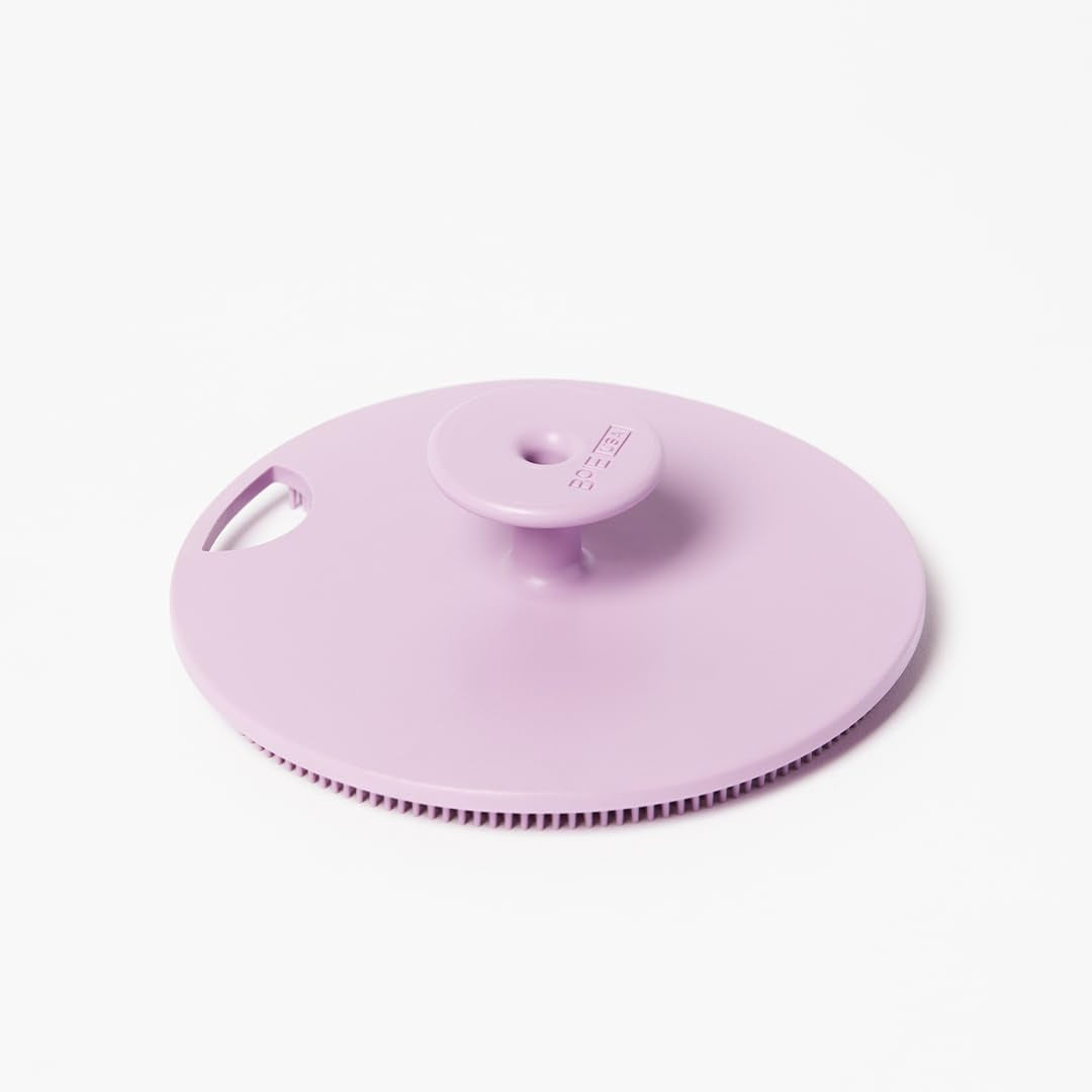 Boie USA Body Scrubber with Handle - Hygienic, Exfoliating Loofah Alternative - Feels like Silicone Scrubber Gentle on Sensitive Skin, Hypoallergenic, BPA & Latex-Free, Made in the USA & Easy to Clean