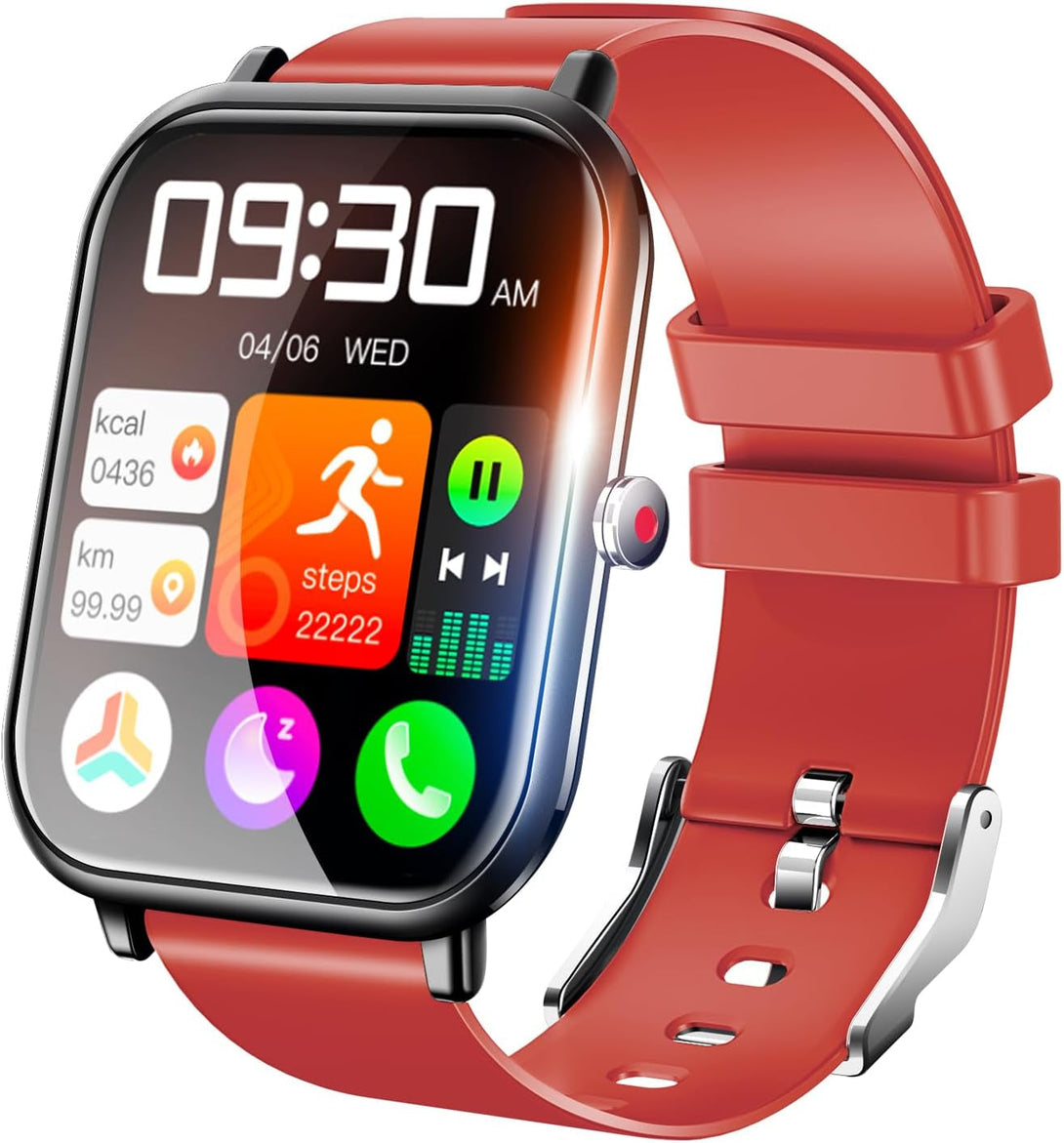 Smart Watch for Men Women, Fitness Tracker, 1.9" Smartwatches, 24 Sports Modes, Heart Rate/Sleep Monitor/Pedometer/Spo2/Step Counter, IP68 Waterproof, Ultra Thin, Long-Lasting Battery for Android Ios