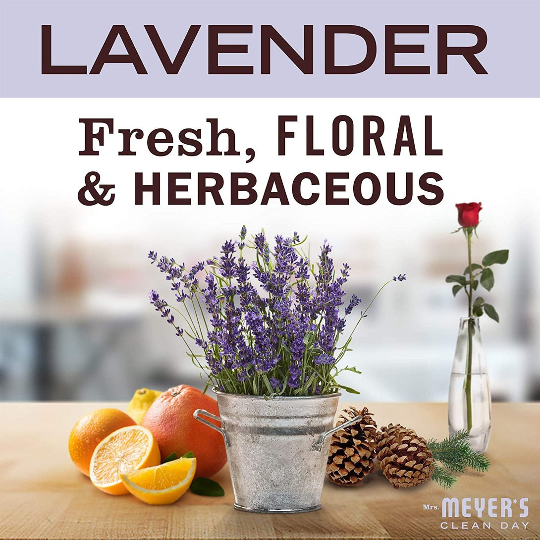 MRS. MEYER'S CLEAN DAY Hand Lotion for Dry Hands, Non-Greasy Moisturizer Made with Essential Oils, Lavender, 12 Oz