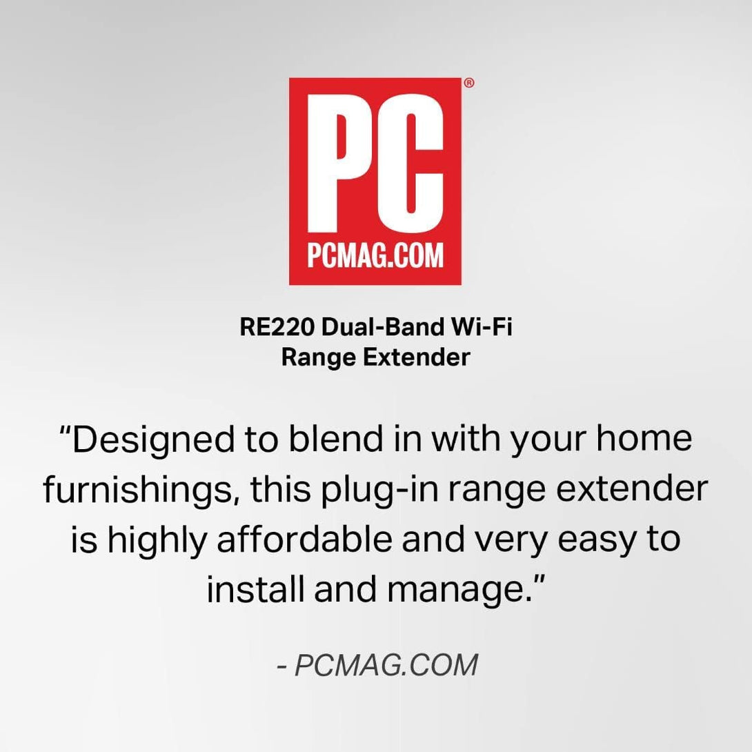 Tp-Link Wifi Extender with Ethernet Port, Dual Band 5Ghz/2.4Ghz , up to 44% More Bandwidth than Single Band, Covers up to 1200 Sq.Ft and 30 Devices, Signal Booster Amplifier Supports Onemesh(Re220)