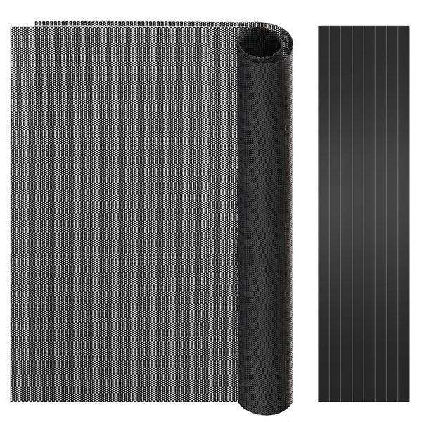 Moko 400X300Mm DIY PC Case Dust Mesh Filter, [2 Pack] PVC Dustproof Magnetic Dust Filter Cover, PC Mesh Grill with Magnetic Frame Strip Computer Cooler Fan Dust Filter for Computer PC Case, Black