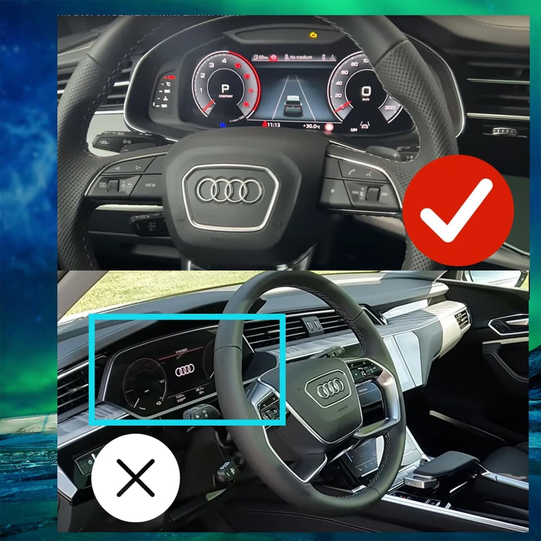 3Pcs 2024 2025 2023-2020 Audi Q7 / Q8 10.1-Inch Screen Protector Navigation a Smaller 8.6-Incher Located Below,Dashbord Tempered Glass Protective Film