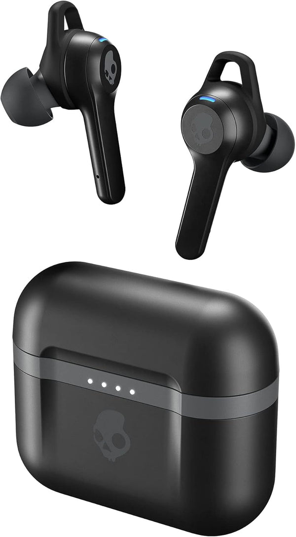 Skullcandy Indy Evo In-Ear Wireless Earbuds, 30 Hr Battery, Microphone, Works with Iphone Android and Bluetooth Devices - Black