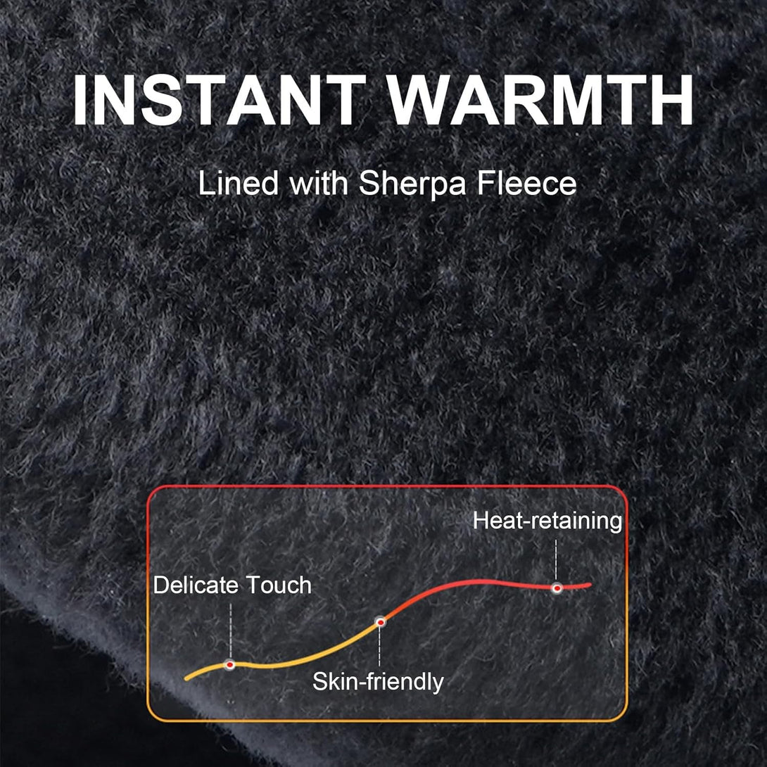 Lightweight Winter Gloves for Men & Women, Touchscreen Windproof Thermal Gloves, Water-Resistant Anti-Slip Warm Gloves for Cycling, Running, Hiking, Driving