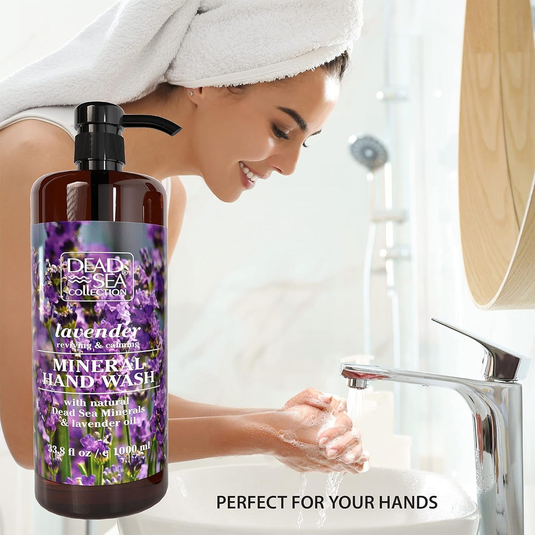 Dead Sea Collection Lavender Liquid Hand Soap - Pack of 2 (33.8 Fl. Oz Each)