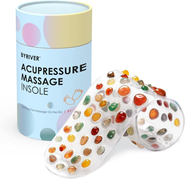 Relaxably Acupressure Foot Massage Mat for Men and Women, Agate Stone, 35Cm