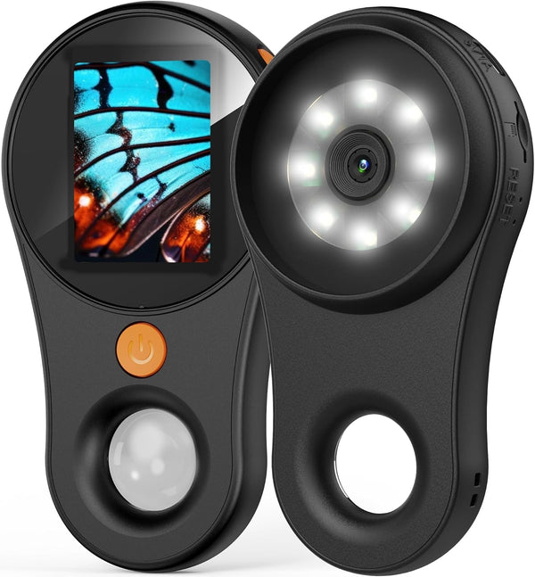 T TAKMLY Magnifying Glass with Light Portable Handheld USB Digital Microscope Macro Camera 2.0 Inch IPS Color Screen Fixed Focus, 200W Pixel, 500X Magnification, Compatible with Windows, Mac OS