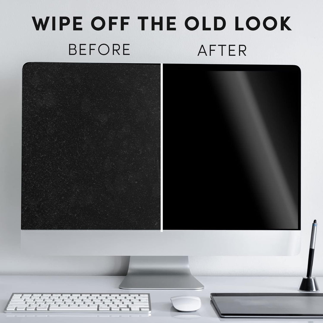 Screen Cleaner Spray - TV Screen Cleaner Spray and Wipe, Computer Screen Cleaner for Electronic Devices: TV, Laptop, Iphone, Ipad, Computer, Macbook- TV Cleaner for Smart Tv-Microfiber Cleaning Cloth