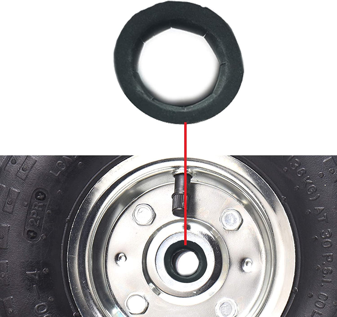 AR-PRO (8 Pack) Hard-To-Find Spring Steel Push-On Pushnuts - Dolly Wheel Lock Washers Fits 5/8" Dolly Axle Rods with Oiled Phosphate Finish