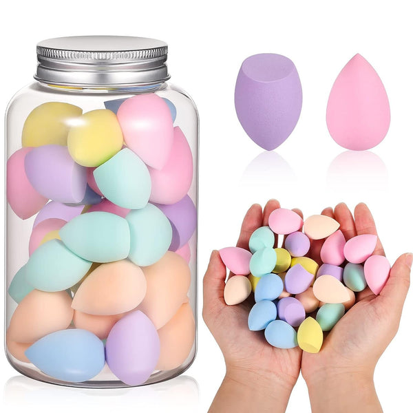 40Pcs Mini Beauty Blender Multi Colored Makeup Sponge Professional Beauty Blender Sponge Super Soft Facial Makeup Tools for Foundation, Powder, Liquid
