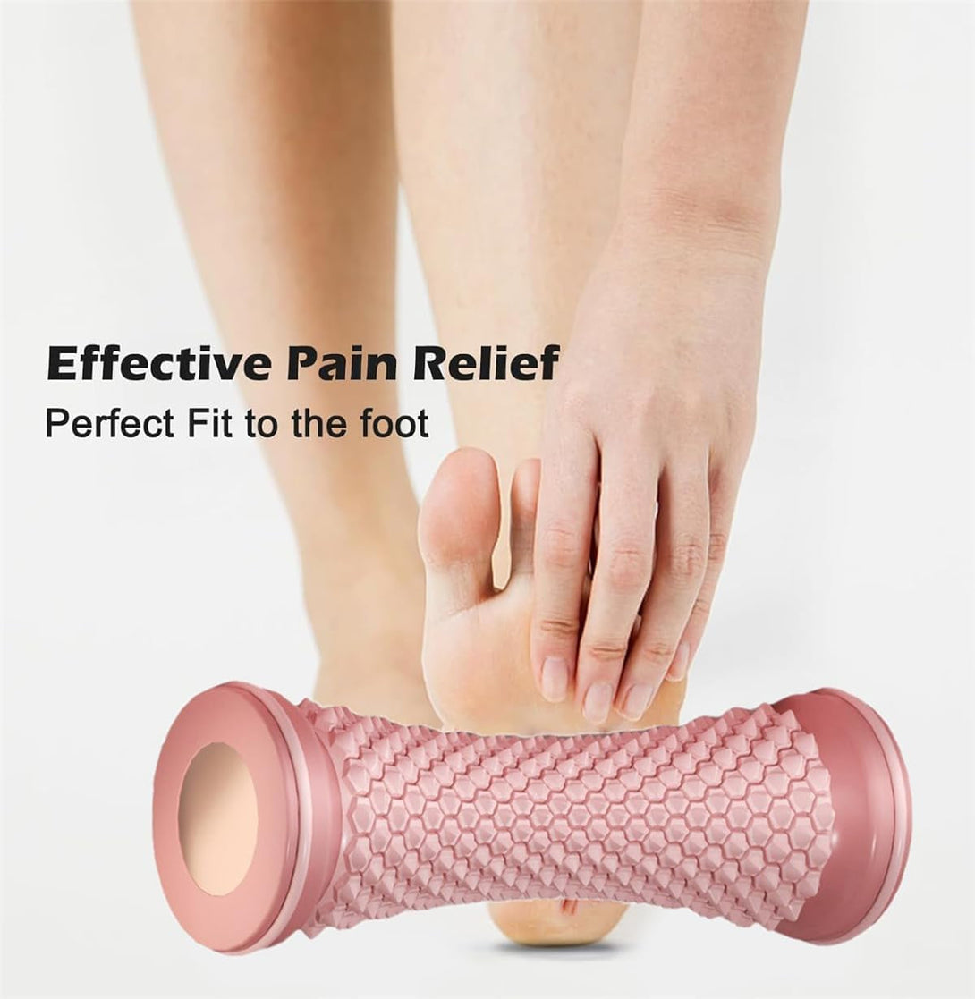 Foot Roller Massager, Deep Tissue Muscle Massager, Acupressure Trigger Point Therapy, Plantar Fasciitis Relief, Heel Arch Pain & Leg Soreness Stress Relief (Gray)